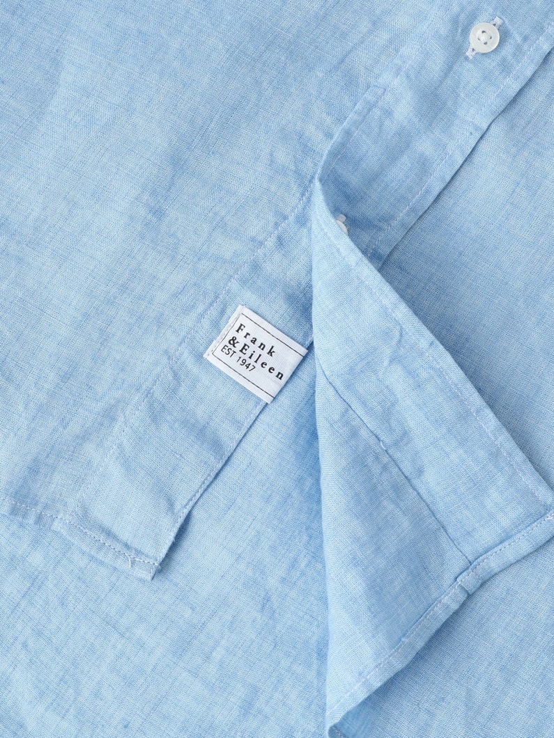 マッケンジー クラシックリネン エンブロイダリー シャツ 詳細画像 light blue 3