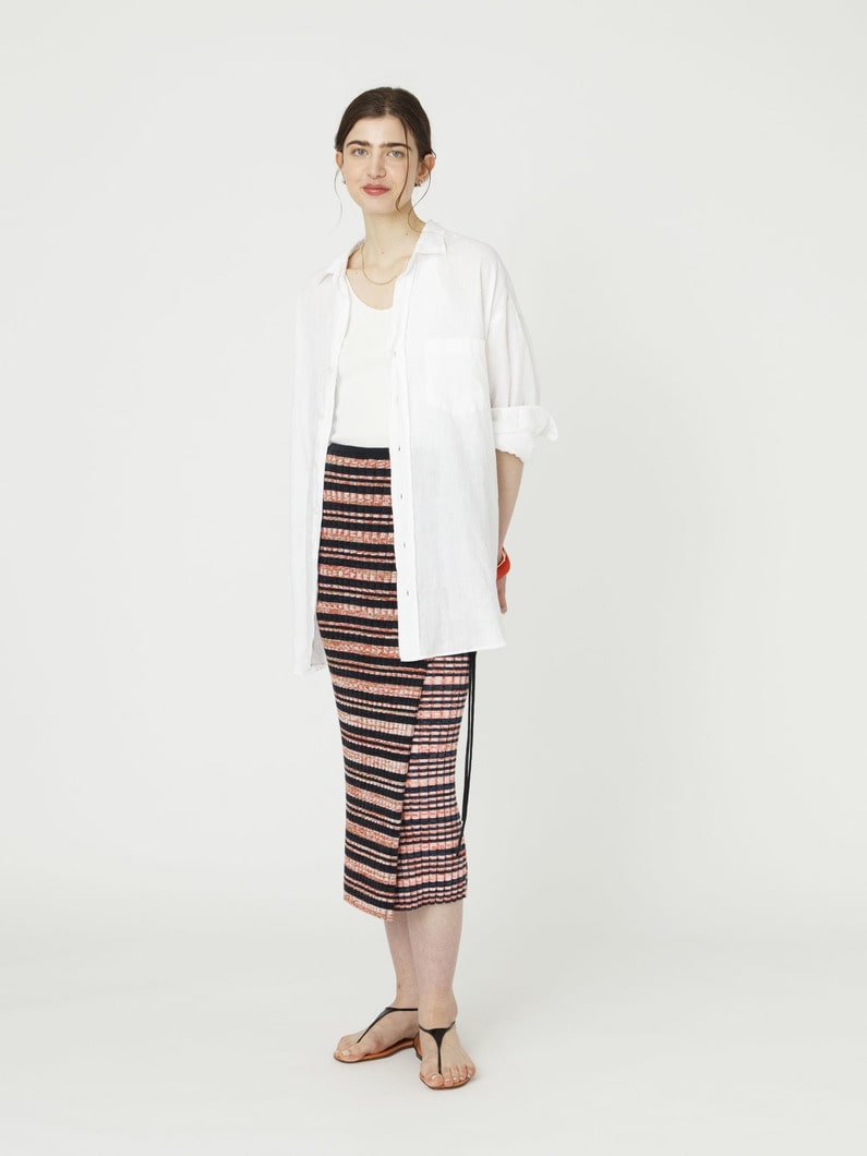 マッケンジー クラシックリネン エンブロイダリー シャツ 詳細画像 white 4