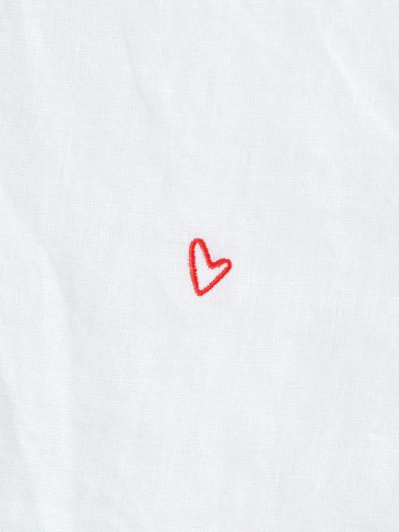 マッケンジー クラシックリネン エンブロイダリー シャツ 詳細画像 white 5