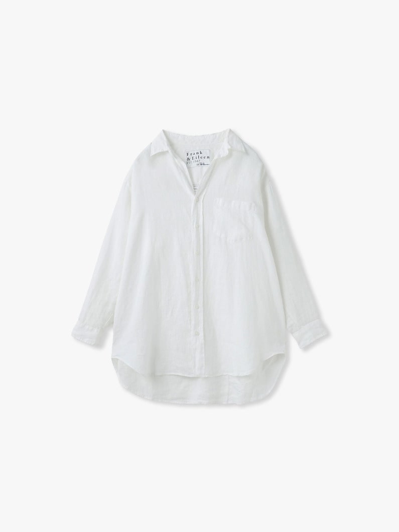 マッケンジー クラシックリネン エンブロイダリー シャツ 詳細画像 white 6