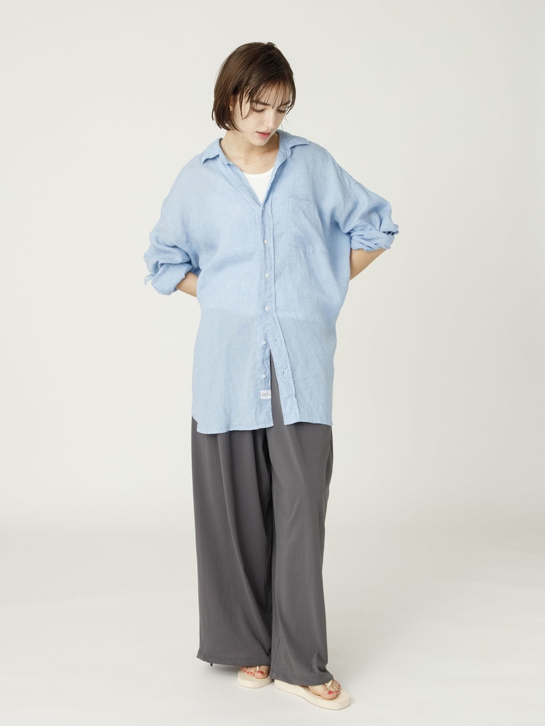 マッケンジー クラシックリネン エンブロイダリー シャツ 詳細画像 light blue 3