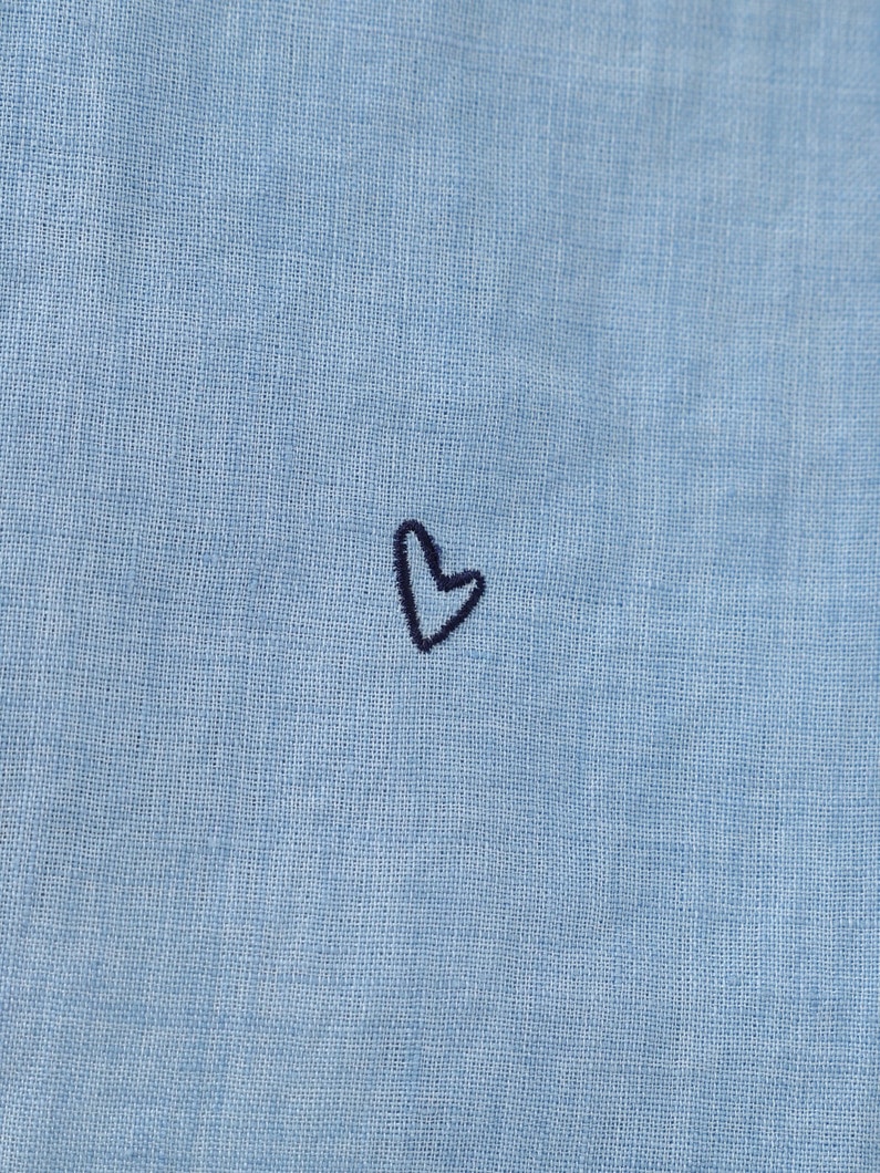 マッケンジー クラシックリネン エンブロイダリー シャツ 詳細画像 light blue 7