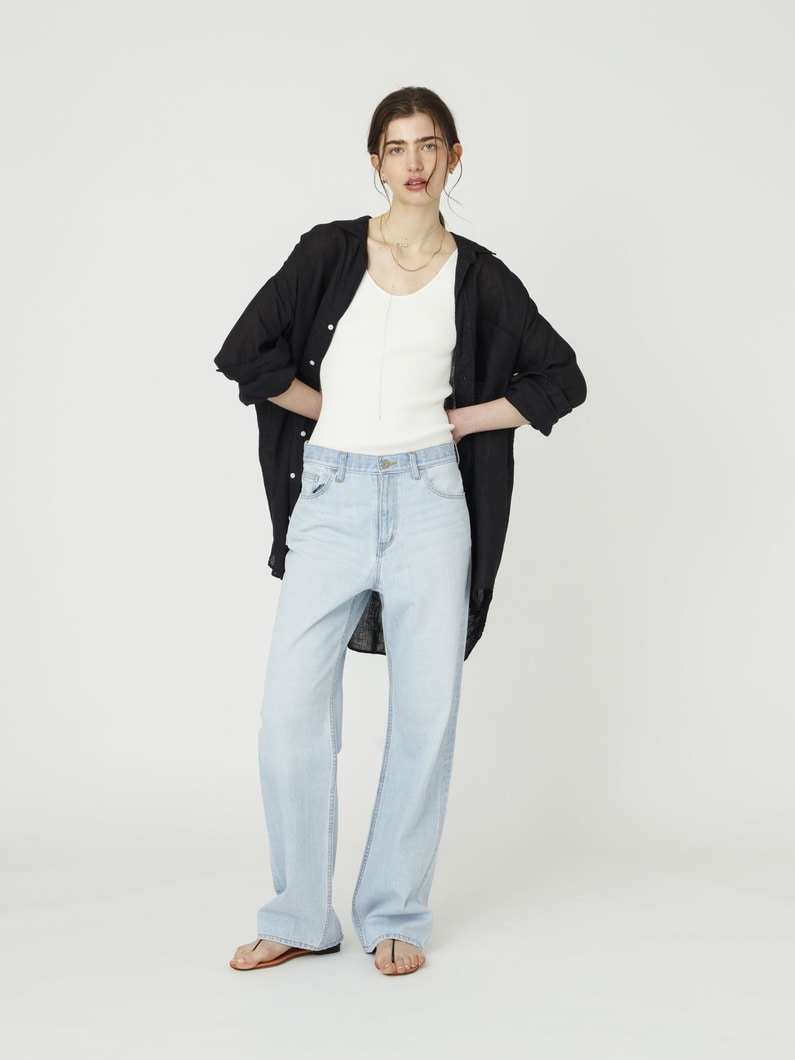 マッケンジー クラシックリネン エンブロイダリー シャツ 詳細画像 black 3