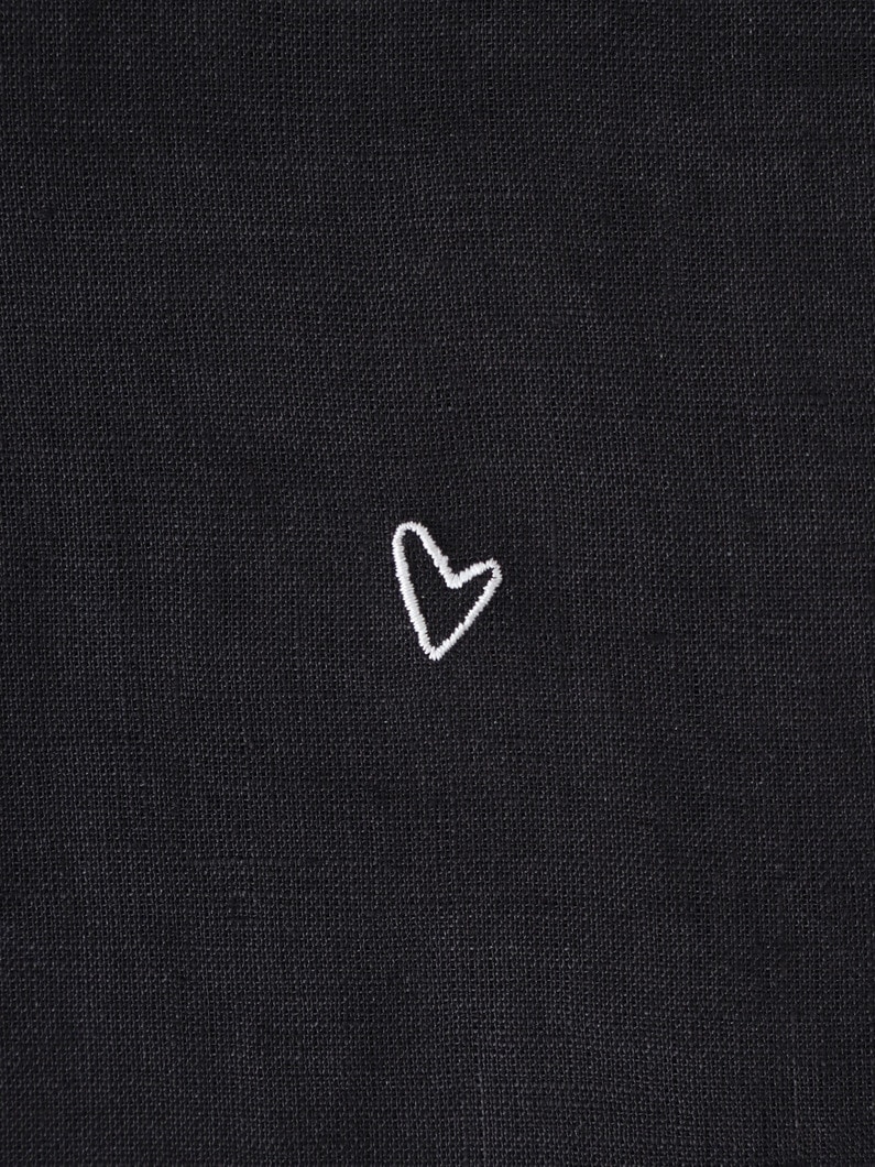 マッケンジー クラシックリネン エンブロイダリー シャツ 詳細画像 black 5