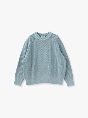 Chelsea Cotton Knit Pullover 詳細画像 light blue