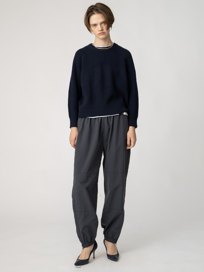 チェルシー コットン ニット プルオーバー（ホワイト/クリーム/ネイビー） 詳細画像 navy 2