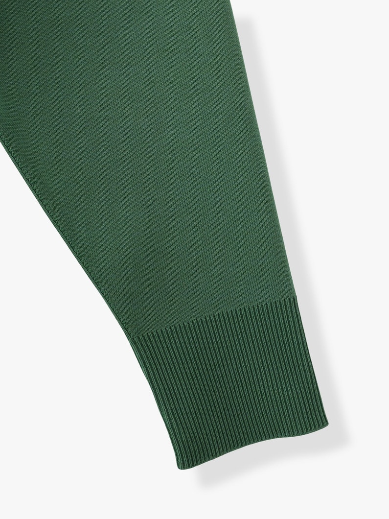 Silk Cotton Knit V Neck Cardigan (red/green/light purple) 詳細画像 green 7