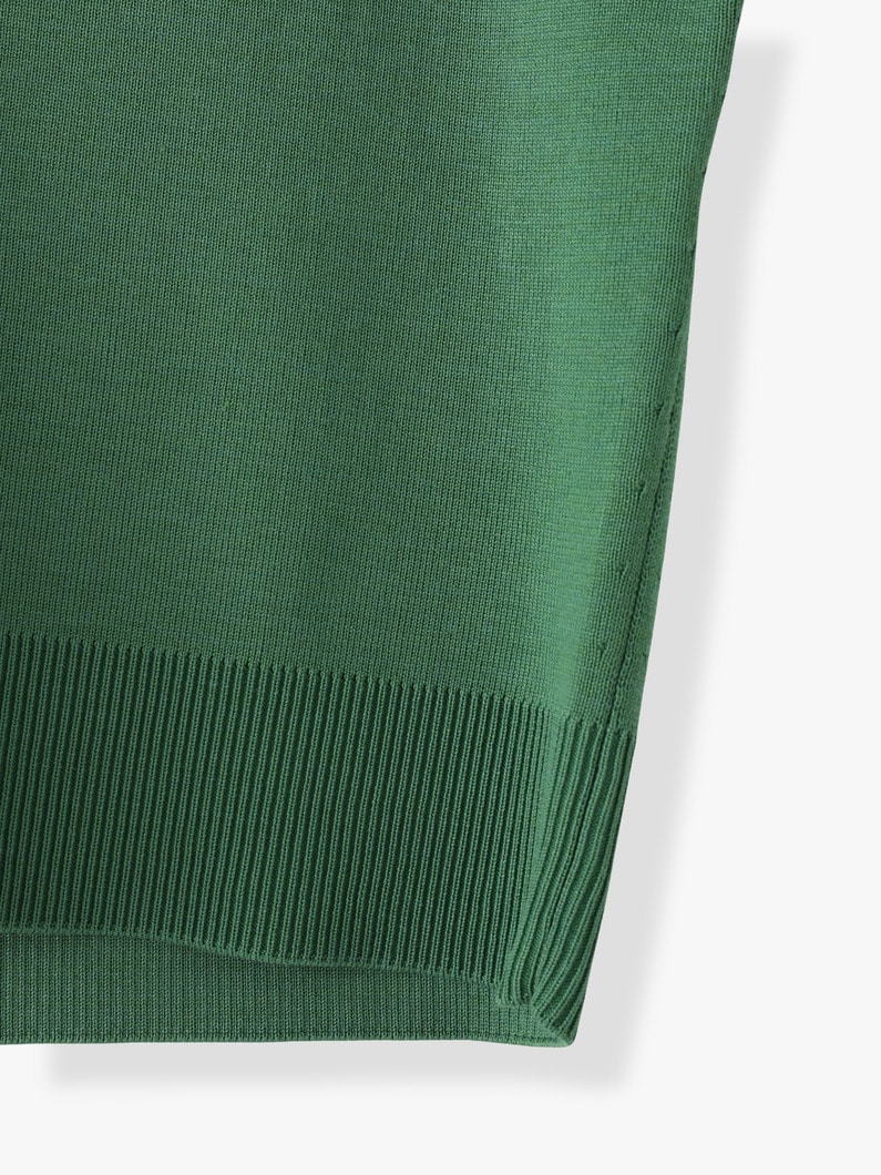 Silk Cotton Knit V Neck Cardigan (red/green/light purple) 詳細画像 red 6