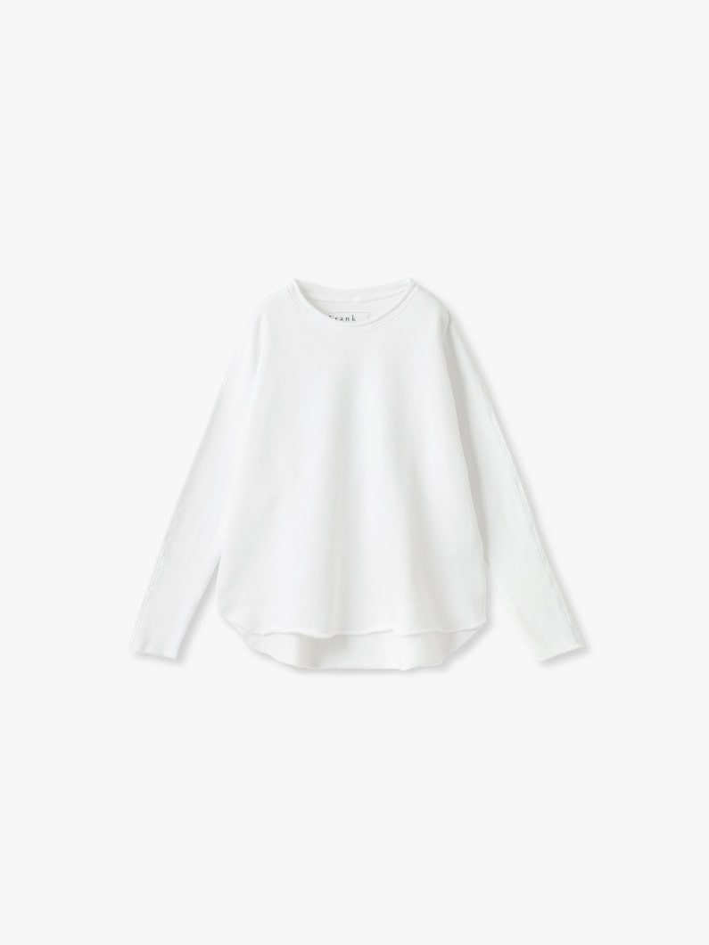 アンナ トリプルテリー ロングスリーブ ティー 詳細画像 white