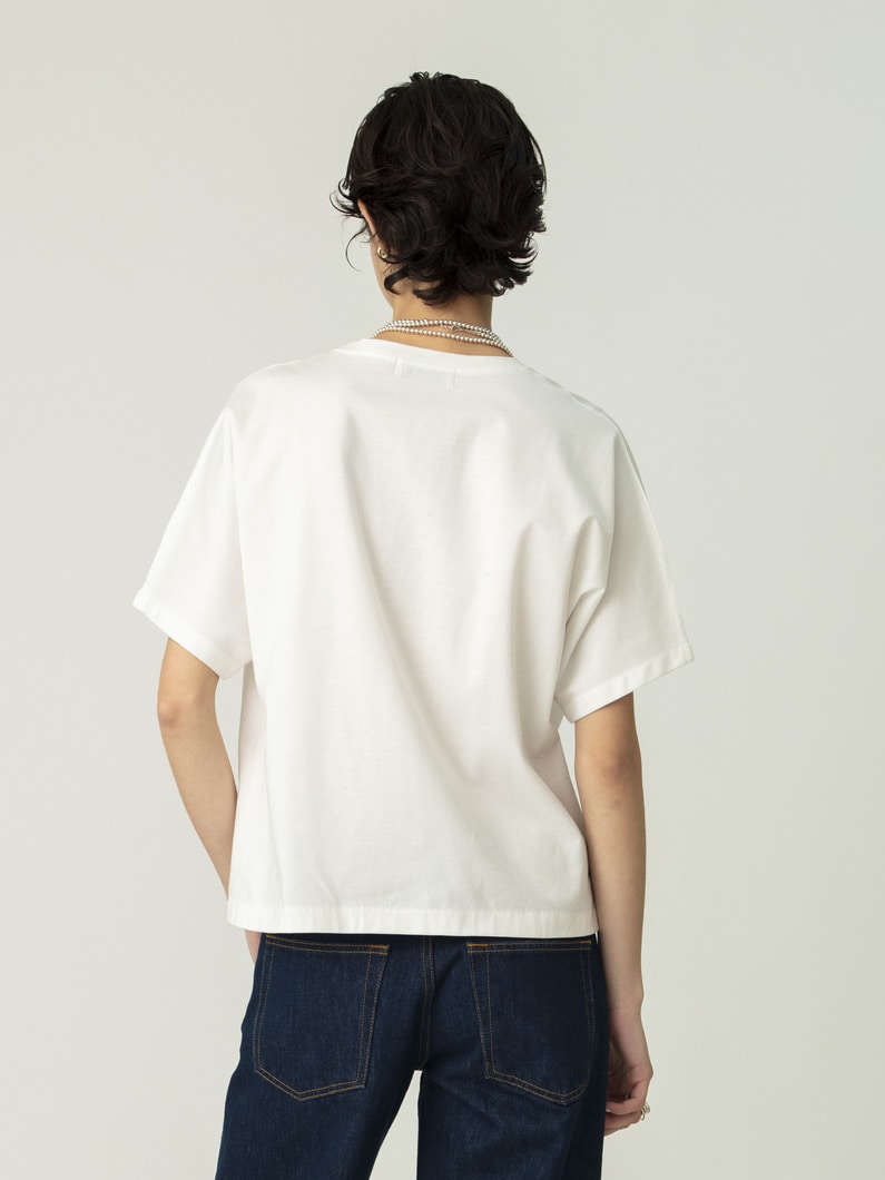 オーガニックコットン ポンチティー（ホワイト） 詳細画像 white 5