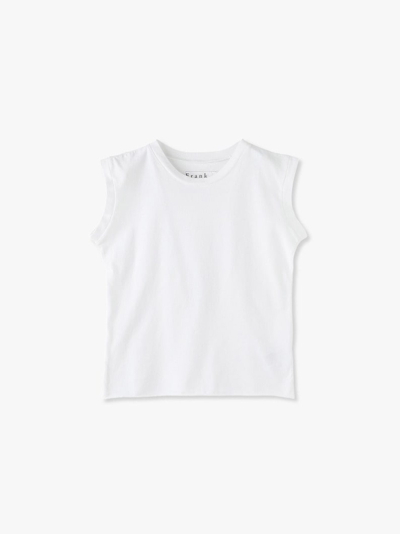 ラブヴィンテージ マッスル タンクトップ (ホワイト/ネイビー) 詳細画像 white 2