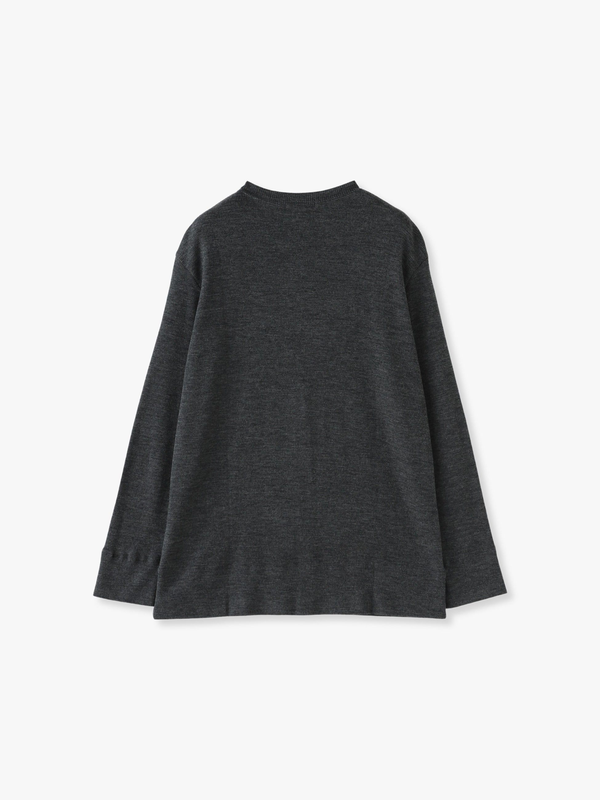 希望価格値下げ】エブールWool Soft Rib Neck Pullover-