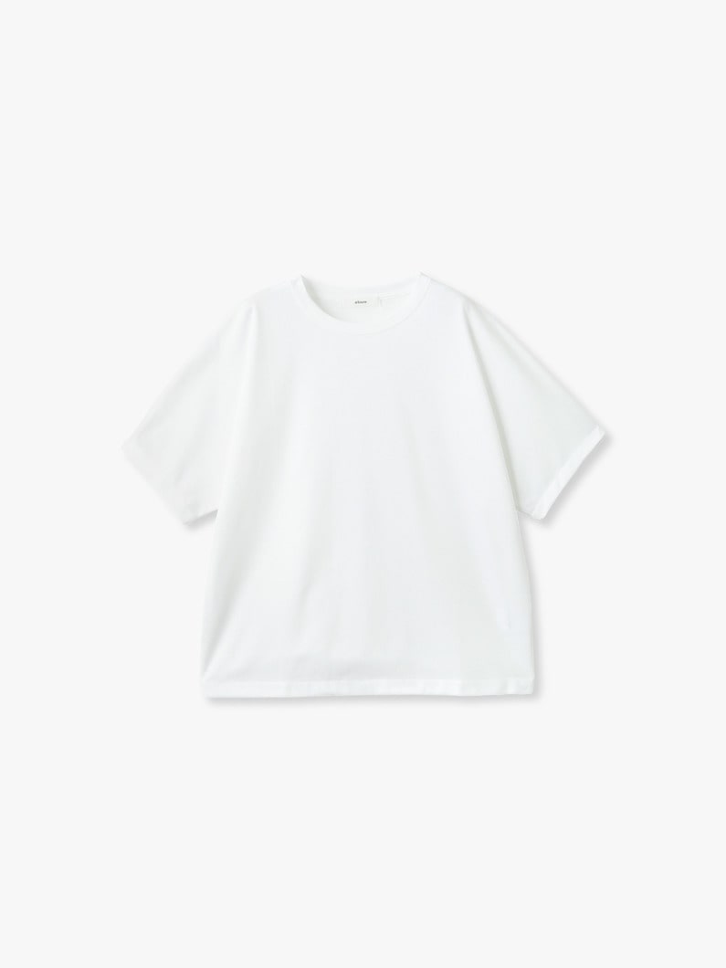 スーピマコットン クルーネック ティー 詳細画像 white 1