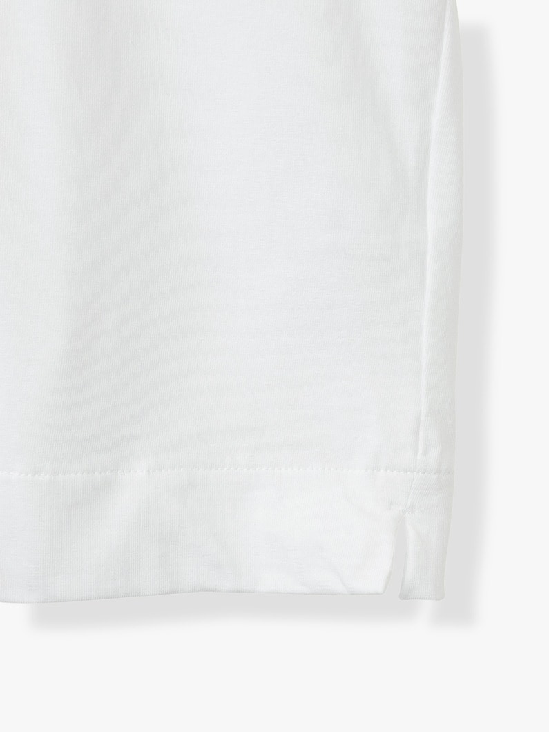 コットン ロングスリーブ ティー 詳細画像 white 3