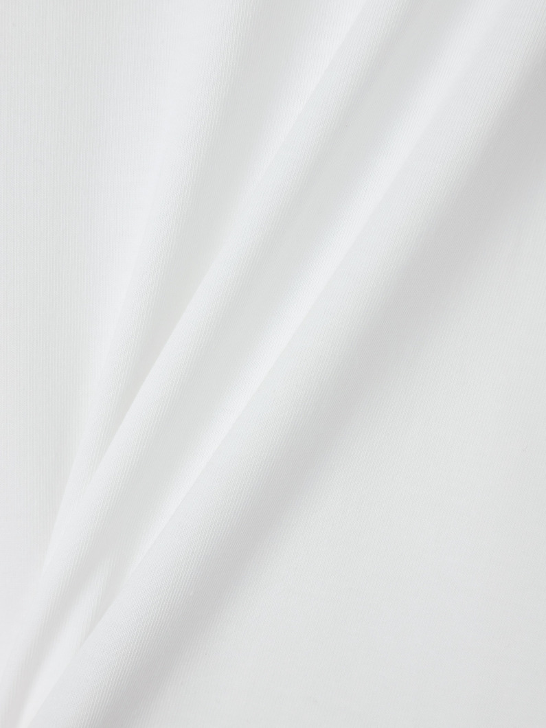 コットン ロングスリーブ ティー 詳細画像 white 4