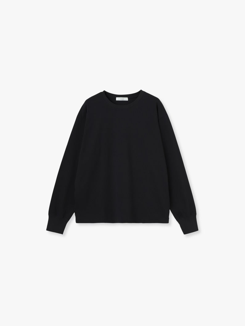 コットン ロングスリーブ ティー 詳細画像 navy