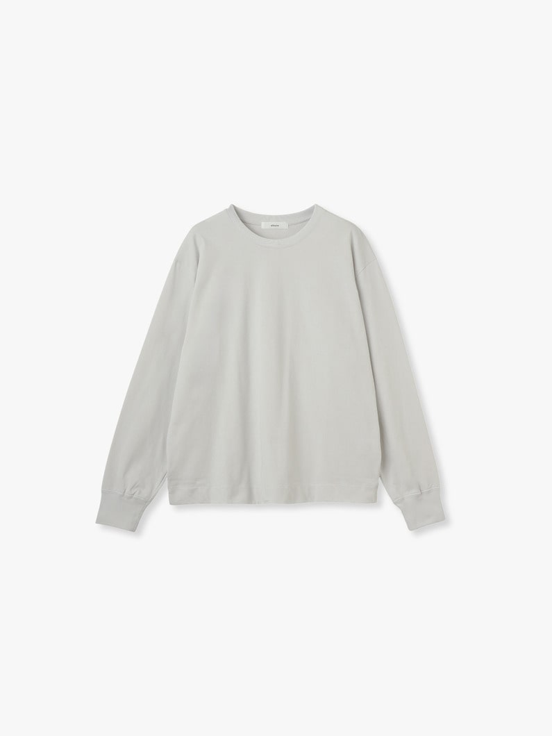 コットン ロングスリーブ ティー 詳細画像 light gray