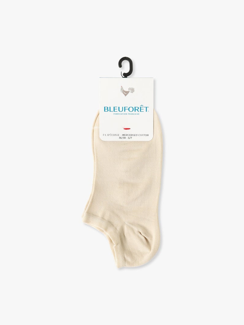 シルケットコットン ローカットソックス 詳細画像 beige