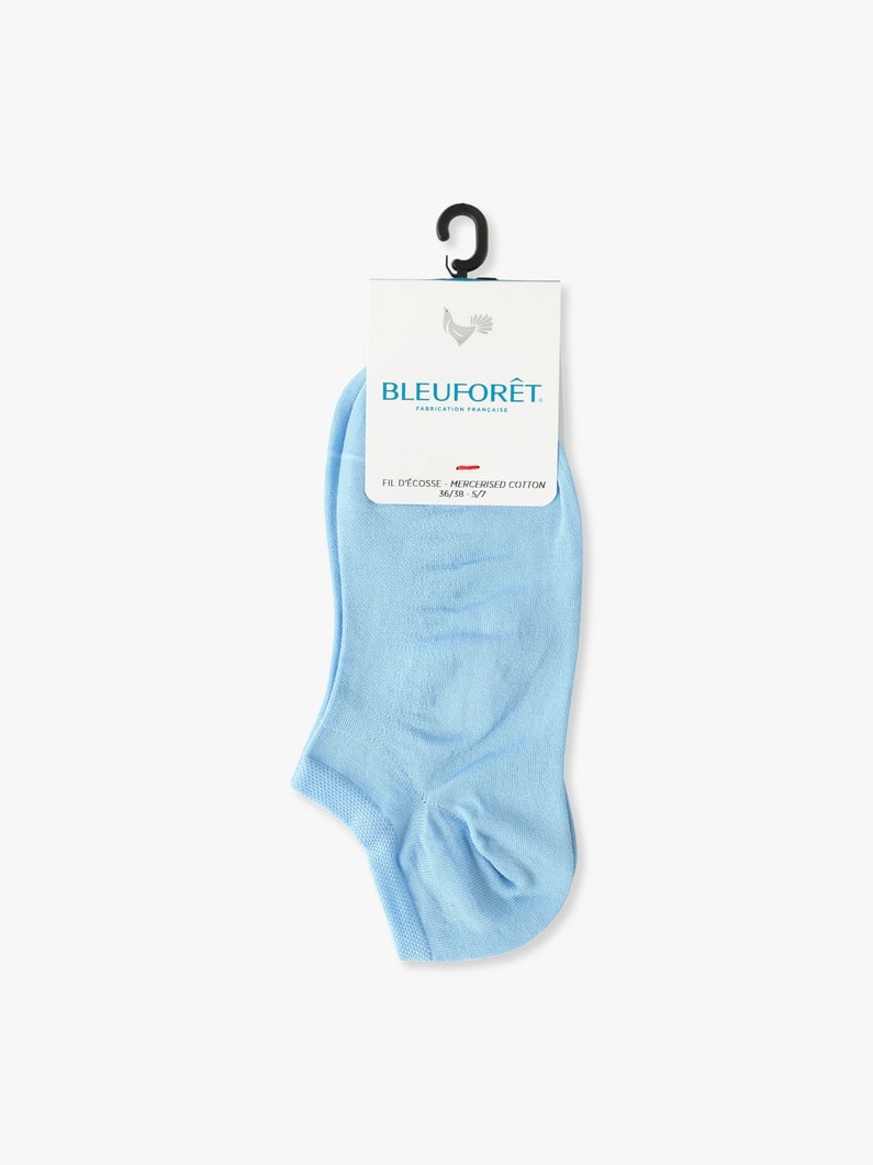 シルケットコットン ローカットソックス 詳細画像 light blue