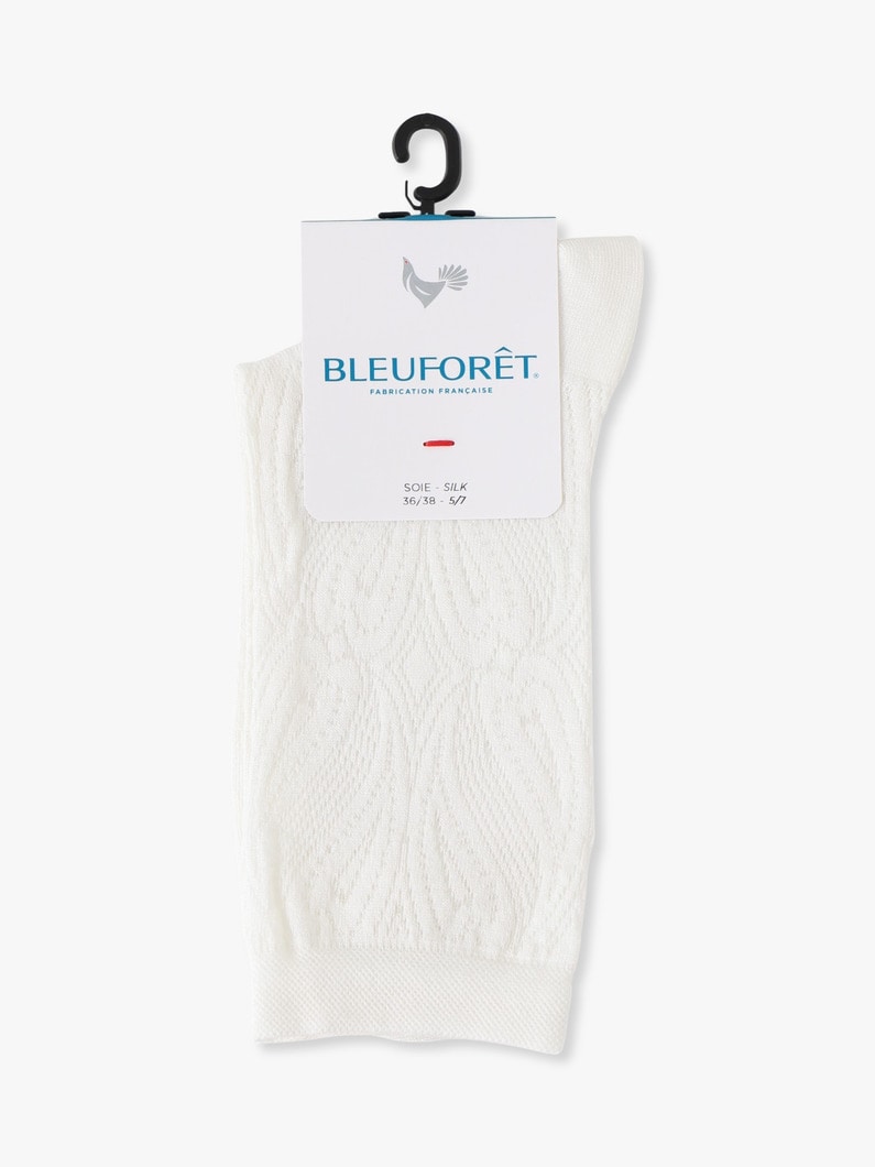 レース シルク ソックス 詳細画像 ivory 2