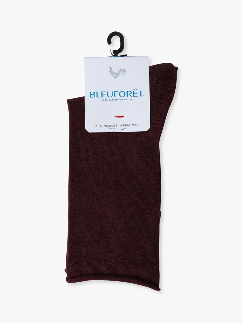 ロールトップ ウールコットン ソックス 詳細画像 terracotta 2