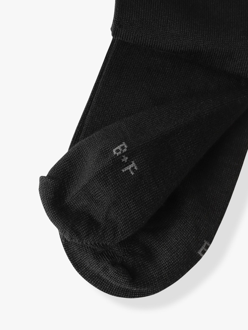 Wool Silk Jersey Socks 詳細画像 black 1