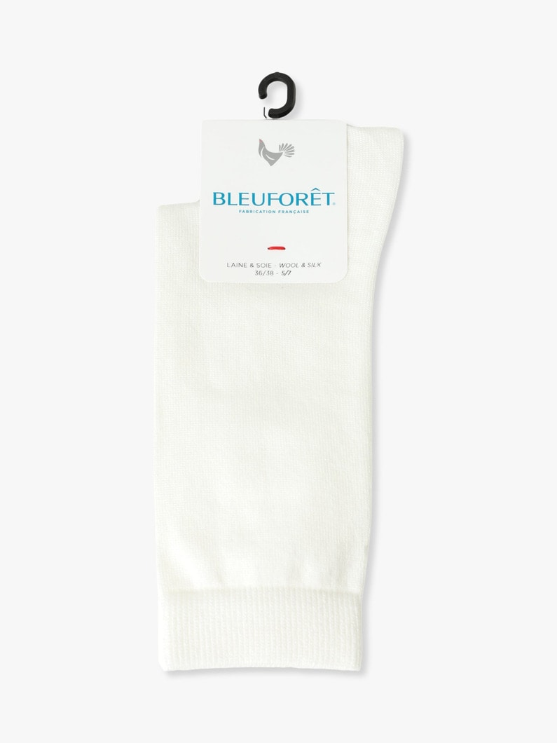 ウールシルク ジャージー ソックス 詳細画像 ivory 2
