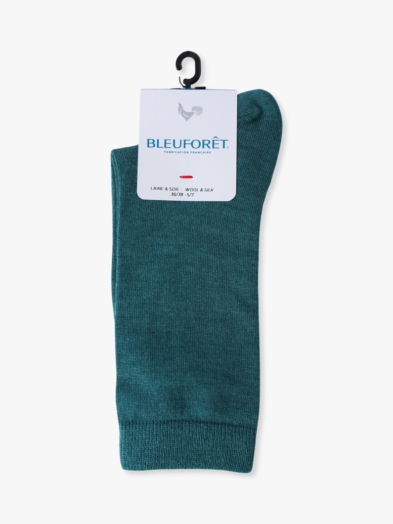 ウールシルク ジャージー ソックス 詳細画像 green 2