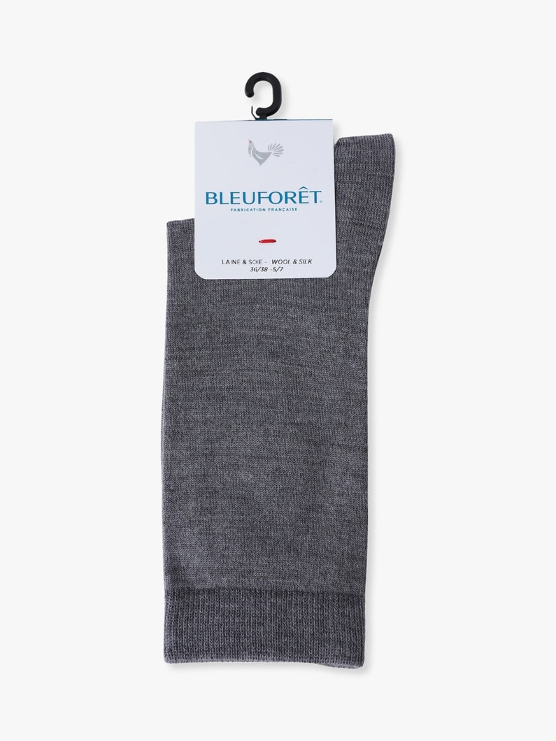 ウールシルク ジャージー ソックス 詳細画像 gray 2