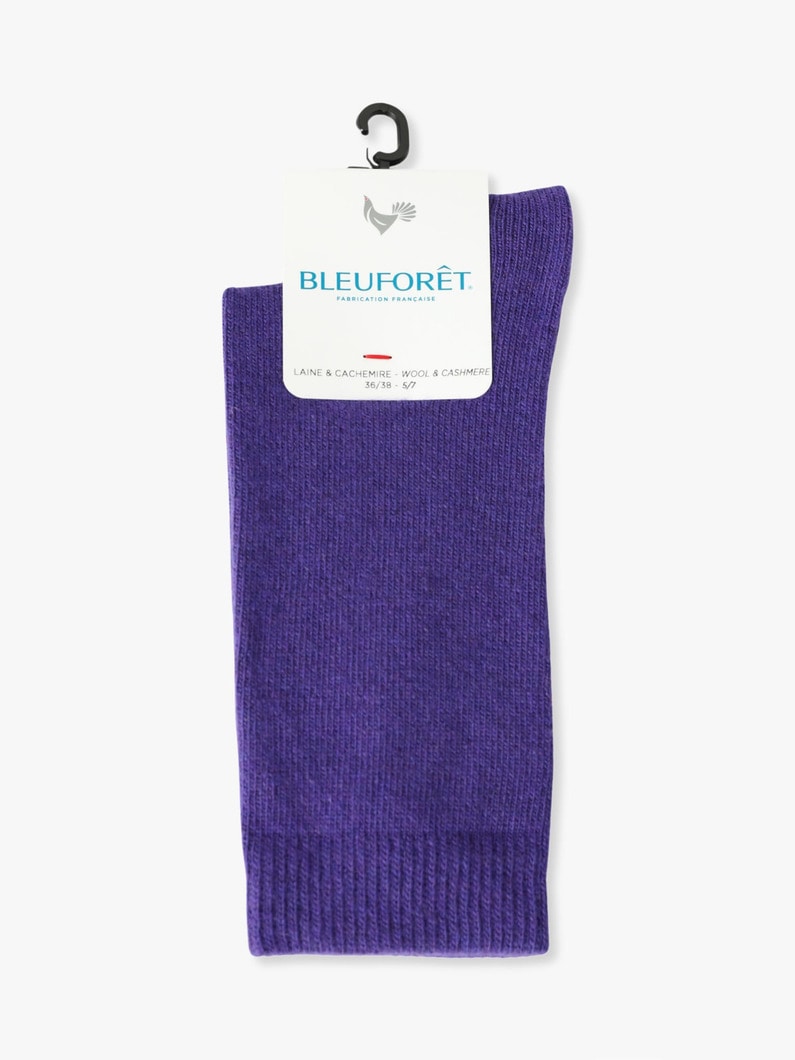 カシミア ソックス 詳細画像 purple 2