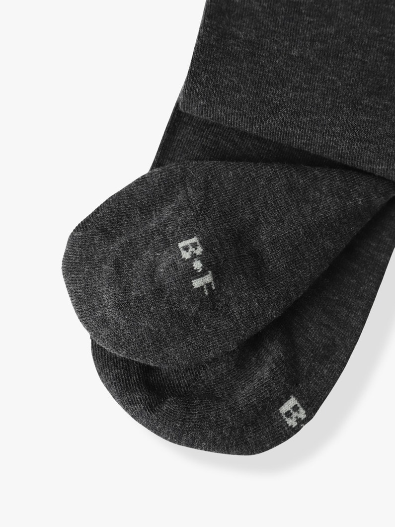 Roll Top Pure Cotton Socks 詳細画像 dark gray 1