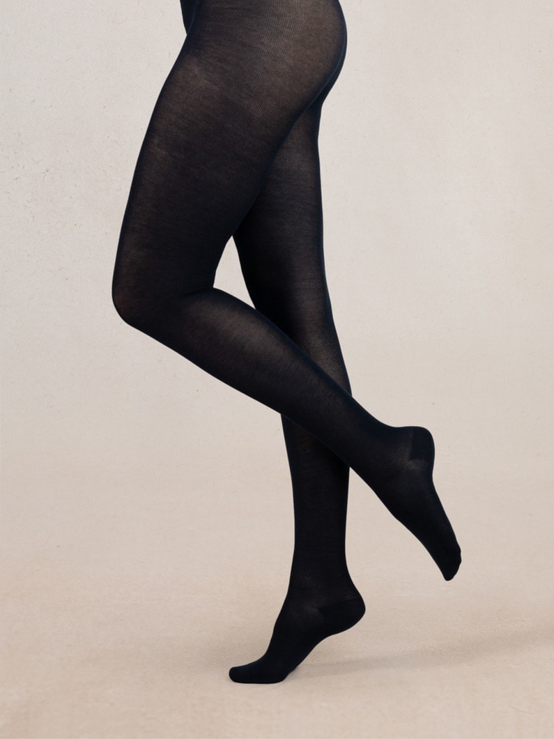 ベルベット ピュアコットン タイツ 詳細画像 navy