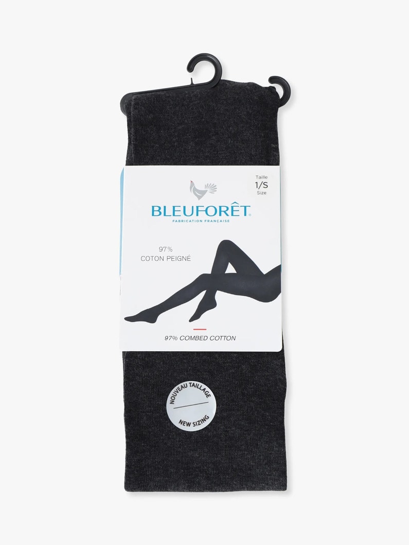 ベルベット ピュアコットン タイツ 詳細画像 dark gray 2