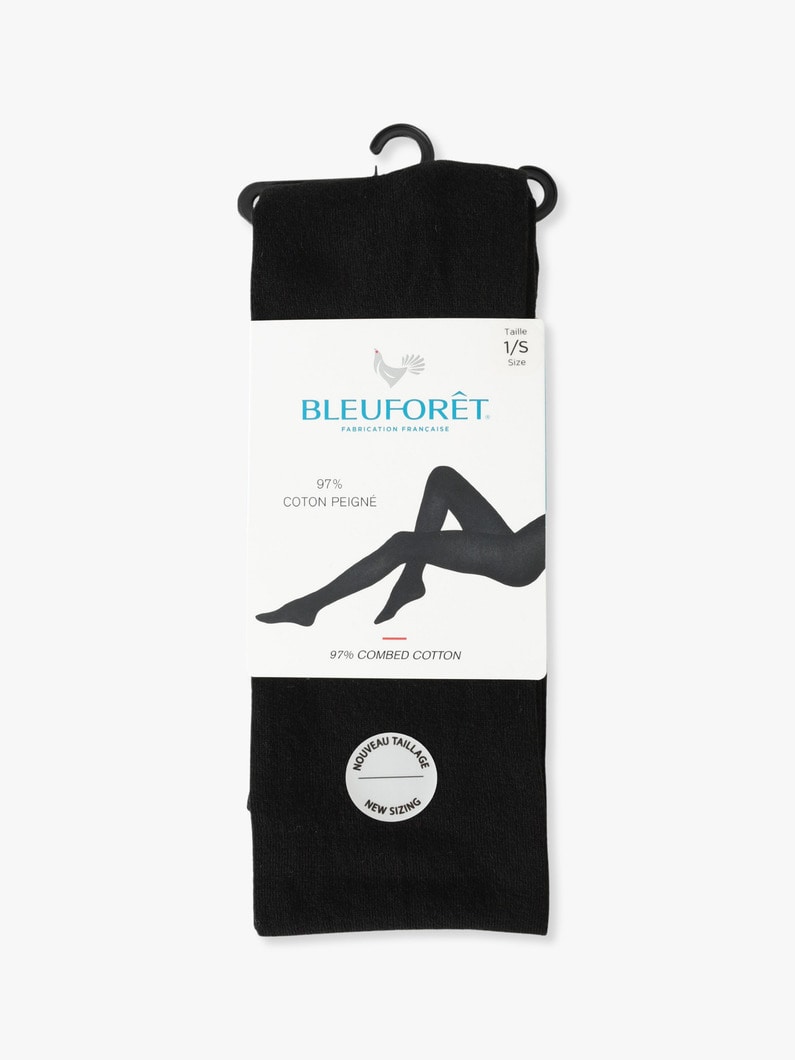 Velvet Pure Cotton Tights 詳細画像 black