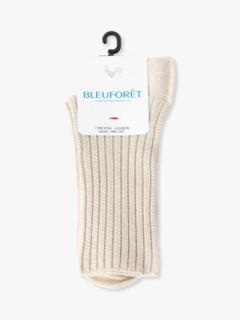グリッター リブソックス 詳細画像 beige 2
