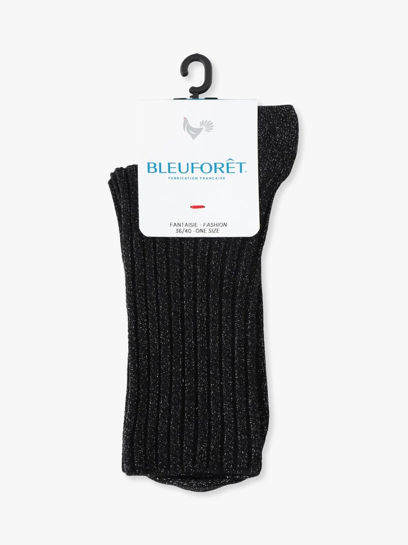 グリッター リブソックス 詳細画像 black 2