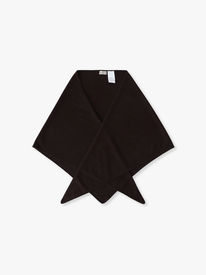 ルリ カシミア バンダナ（グレー/ブラウン/ベージュ） 詳細画像 brown