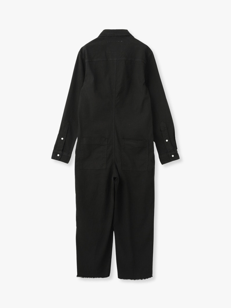 ノーザン アイルランド コットンリネン ジャンプスーツ 詳細画像 black 1
