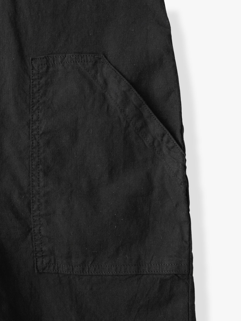 ノーザン アイルランド コットンリネン ジャンプスーツ 詳細画像 black 3