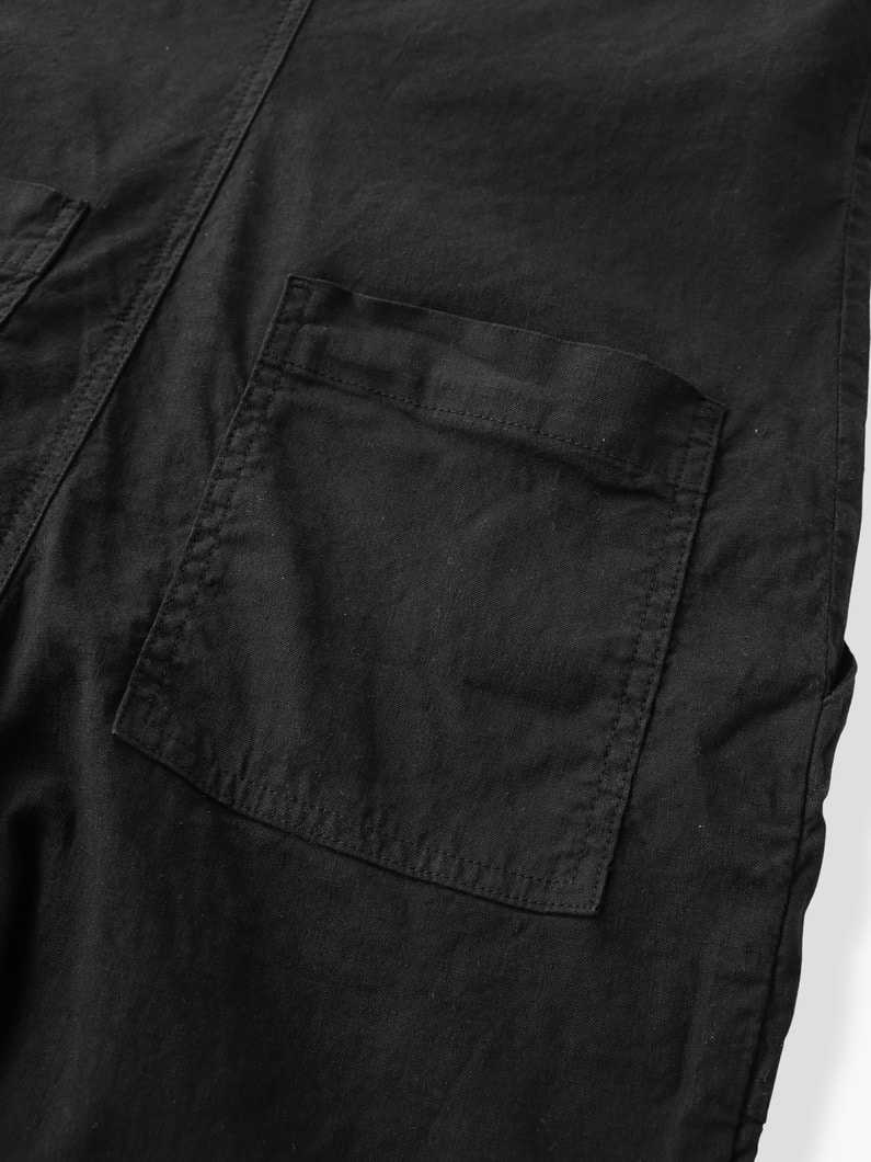 ノーザン アイルランド コットンリネン ジャンプスーツ 詳細画像 black 4