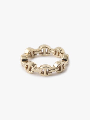 Dame Tri-Link Ring (Rose Gold / Yellow Gold) 詳細画像 yellow gold