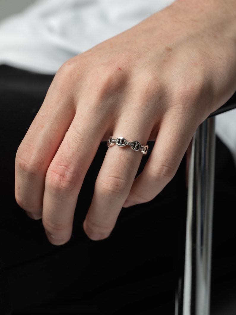 デイム トライリンク ダイヤモンド リング 詳細画像 silver 2
