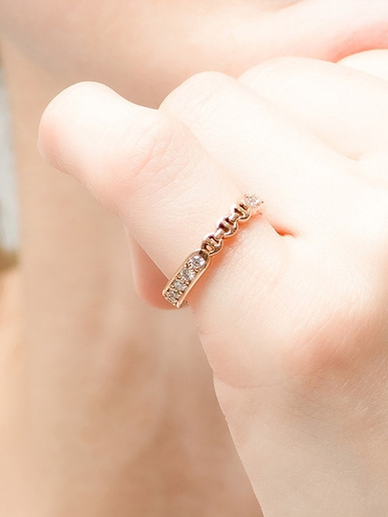 アメリカーナ ダイヤモンド リング（ローズゴールド/イエローゴールド） 詳細画像 rose gold 5