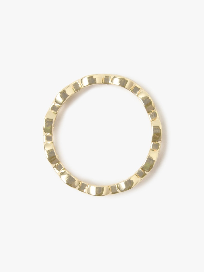 Micro Dame III Tri-Link Ring (yellow gold/white Gold)｜HOORSENBUHS(ホーセン