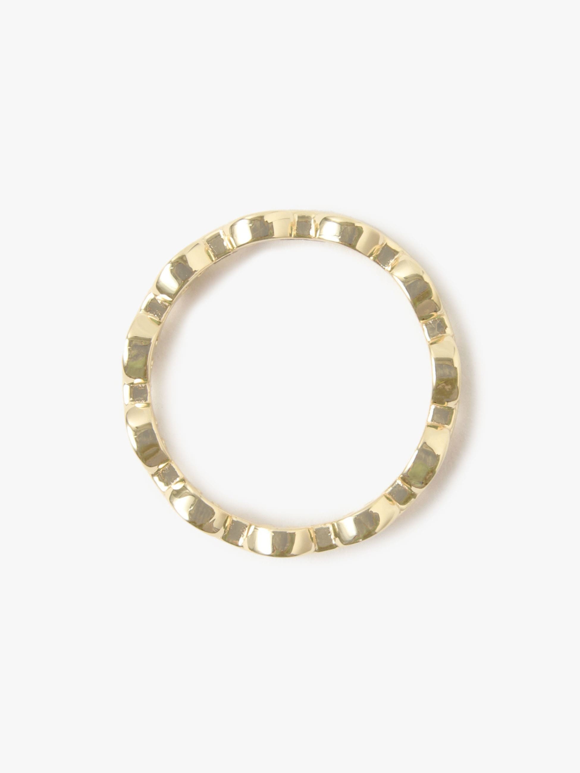 Micro Dame III Tri-Link Ring (yellow gold/white Gold)｜HOORSENBUHS