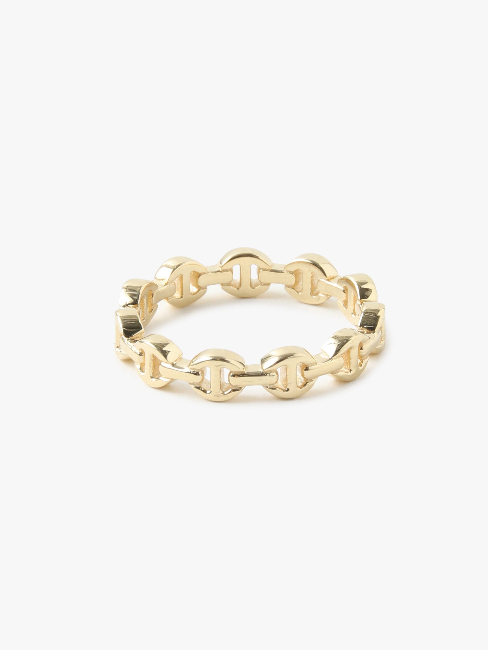 Micro Dame III Tri-Link Ring (yellow gold/white Gold)｜HOORSENBUHS 