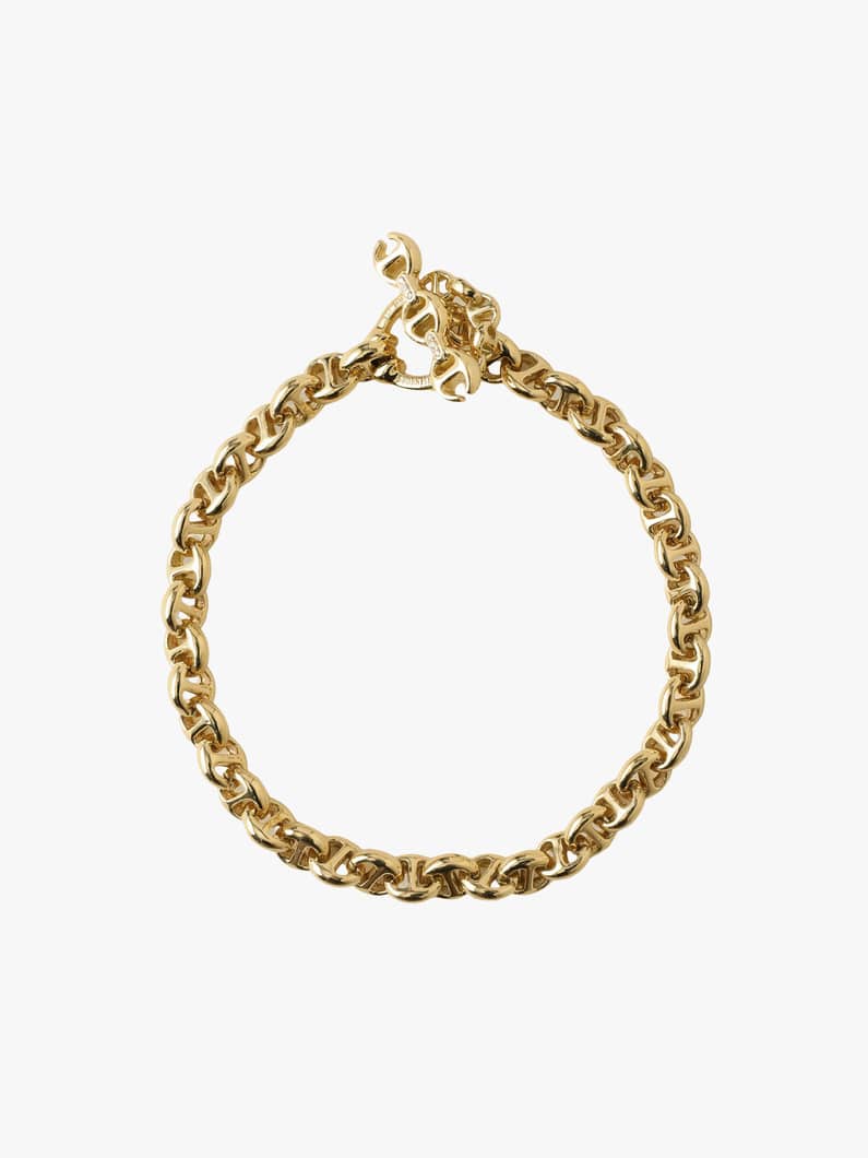 オープンリンク ブレスレット（イエローゴールド/5mm） 詳細画像 yellow gold 1