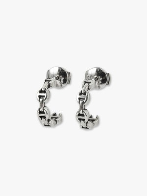 Micro Crescent Pierced Earrings 詳細画像 silver