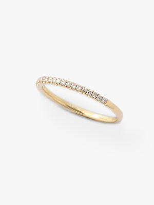 Demi Cercle White Diamond Ring