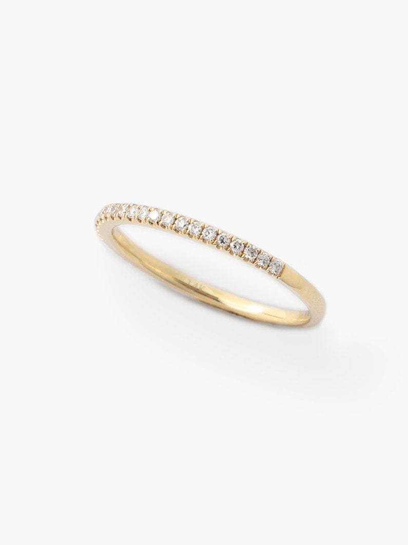 Demi Cercle White Diamond Ring 詳細画像 yellow gold 1